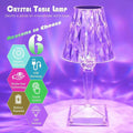 Rechargeable Crystal Table Lamp with Touch Control