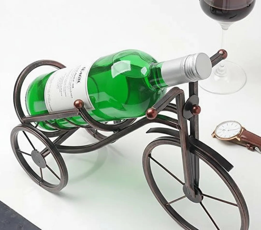 Vintage Tricycle Metal Cold Drink Rack Black