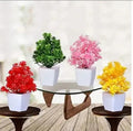 Multicolor Faux Flower Display Set of 4