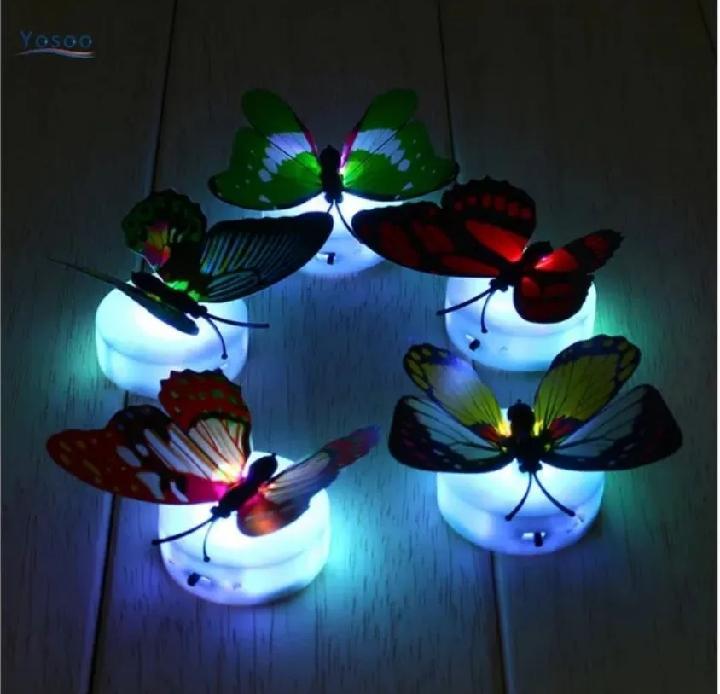 Multicolor Butterfly LED Night Lights for Home Office Party Decor